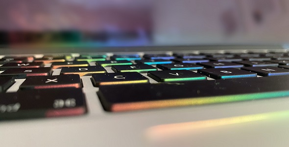 A close up of a keyboard